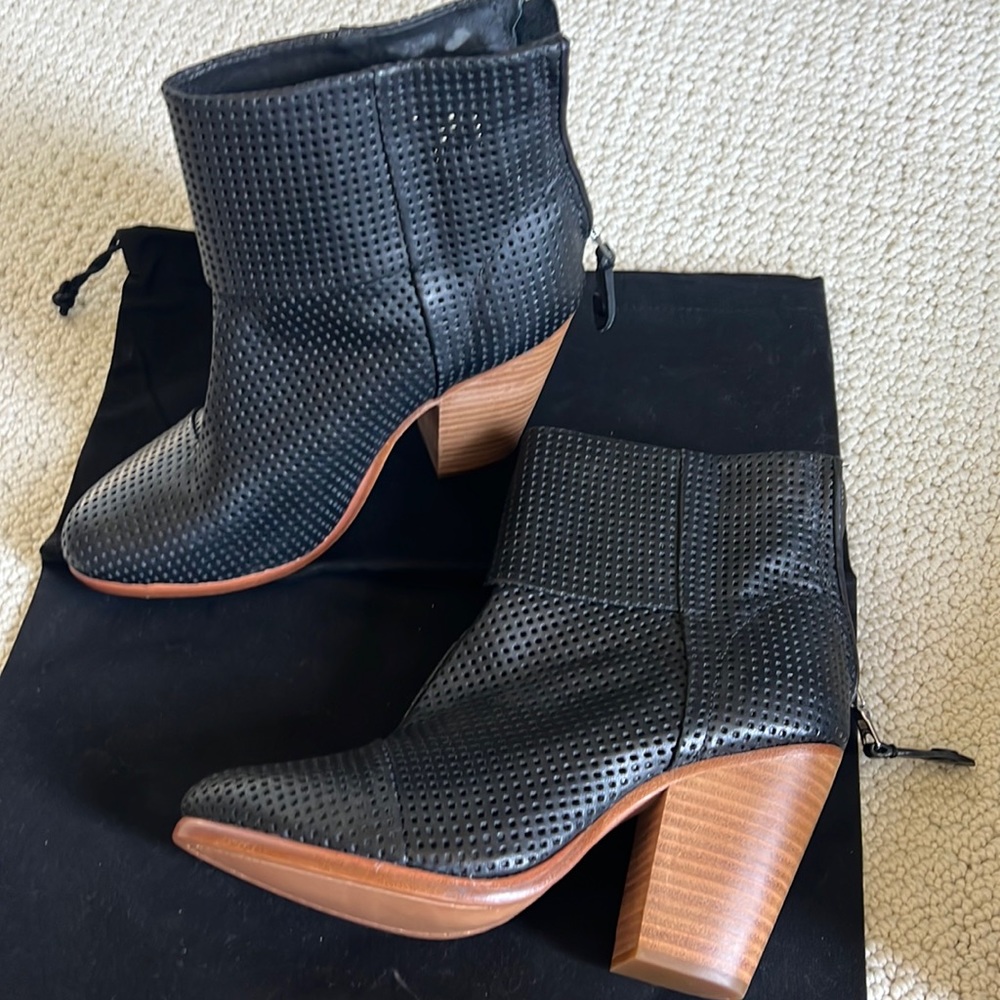 Rag & Bone perforated Newbury boots.
